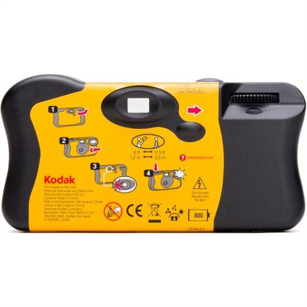 Kodak Einwegkamera Fun Saver 27+12, Manueller Blitz, Extra 12 Fotos COOL AG