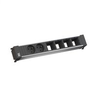 BACHMANN Power Frame 2x UTE (France), 4x modules libres, argent
