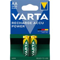 VARTA NiMH Akku Mignon, AA, HR06, 2er, 1,2V, 2600mAh, vorgeladen, sofort einsatzbereit