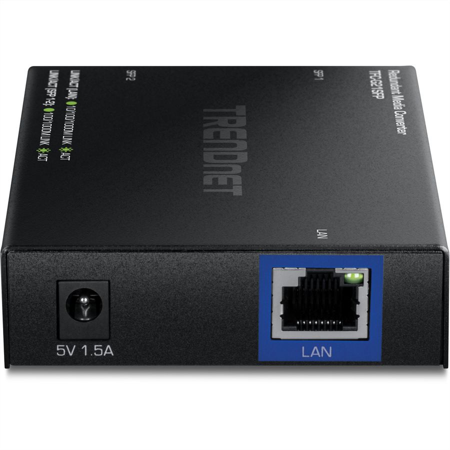 TRENDnet TFC-G21SFP Convertisseur de média 1000BASE-T vers SFP dual fibre, avec mode redondant