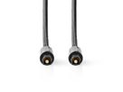 Nedis Optisches Audiokabel, 2x Toslink, ST/ST, grau, 5 m