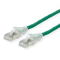 Cordon DÄTWYLER Cat.6A (Classe EA) S/FTP, CU 7702 flex LSOH, AMP v2, vert, 15 m