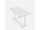 WRK21 Bureau Smart 160 x 80 cm, Hauteur réglable, Blanc uni / Blanc
