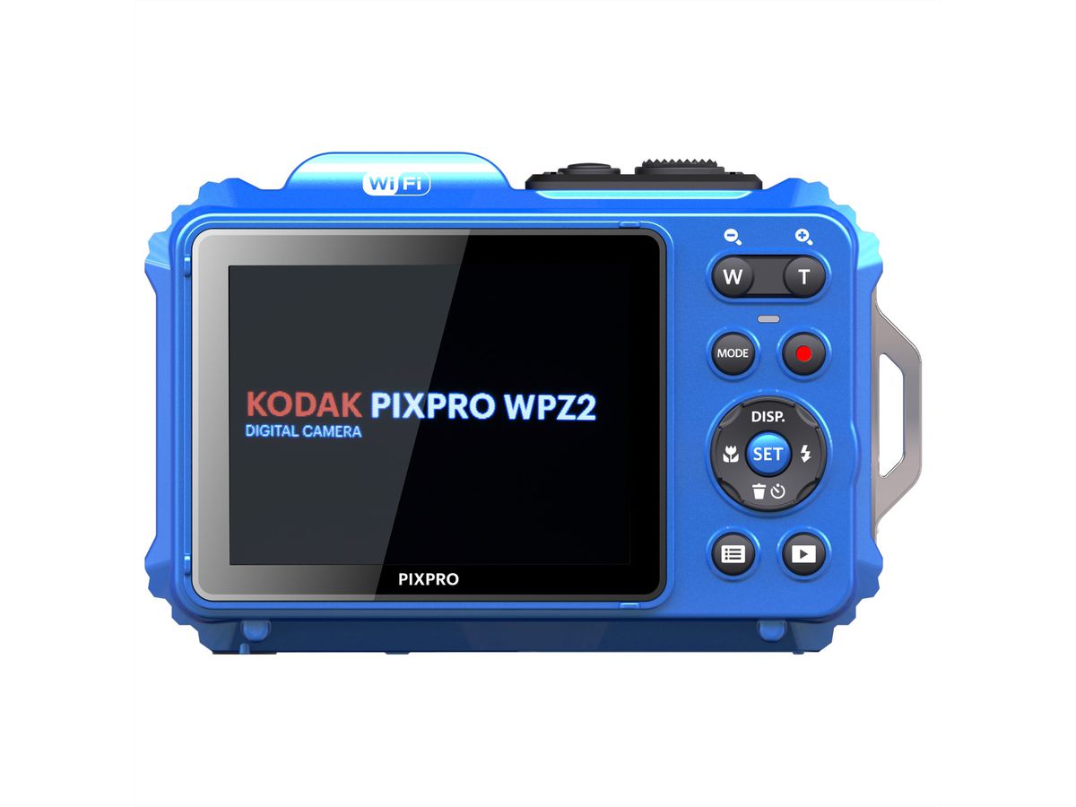 Kodak Unterwasserkamera WPZ2, blau, 4x opt. Zoom, 15m, 16MP, WiFi, HD Video