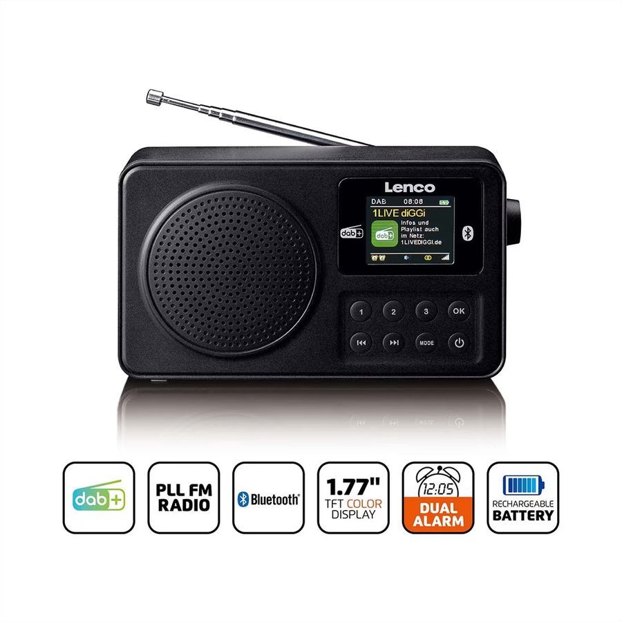 Radio DAB+ compacte PDR-033 de Lenco