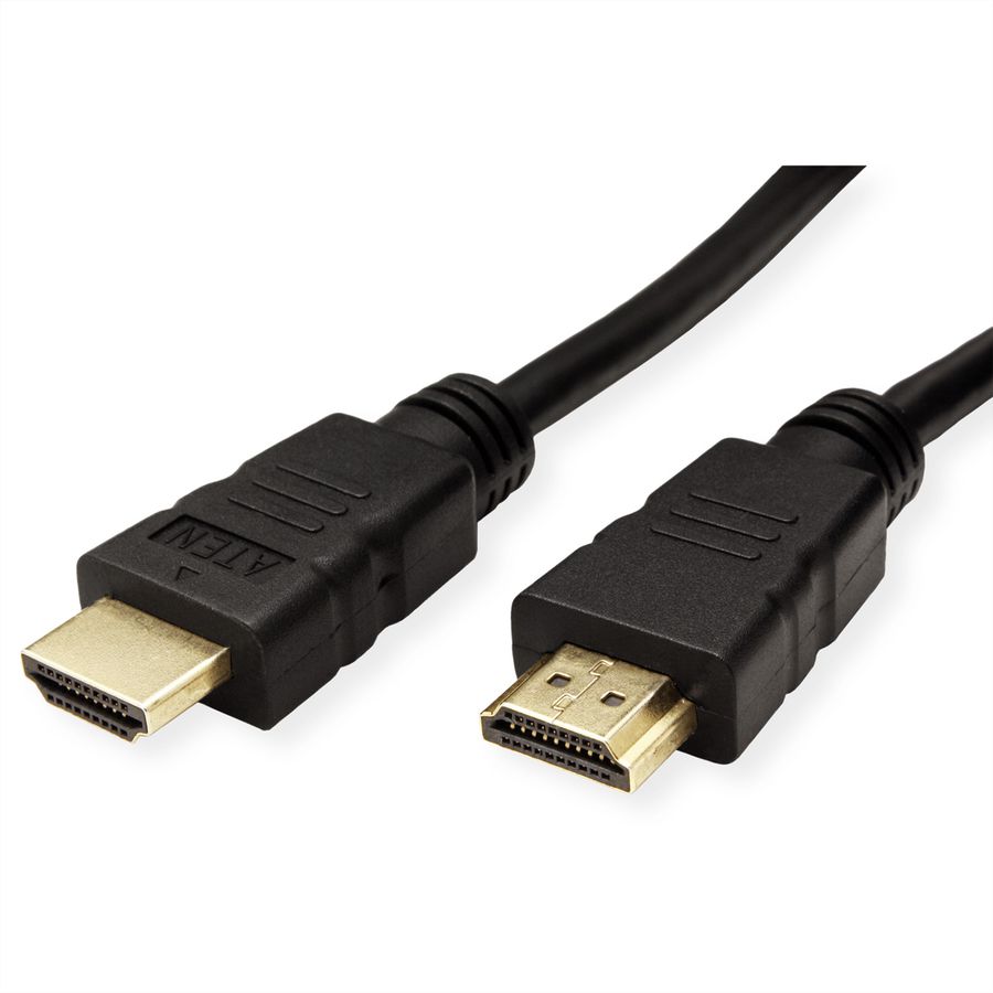 ATEN 2L-7D01H Câble HDMI True 4K haute vitesse avec Ethernet, noir, 1 m