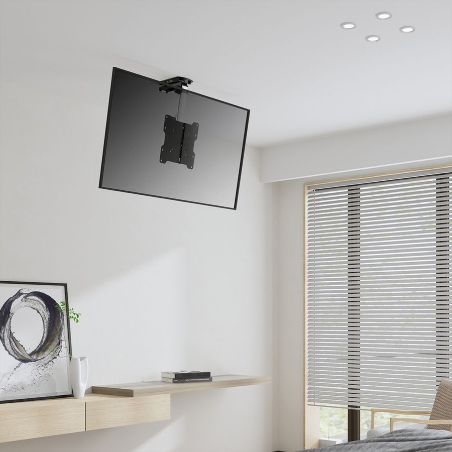 VALUE Bras pour TV, montage au plafond, pliable, 17-37", jusqu'à 20kg