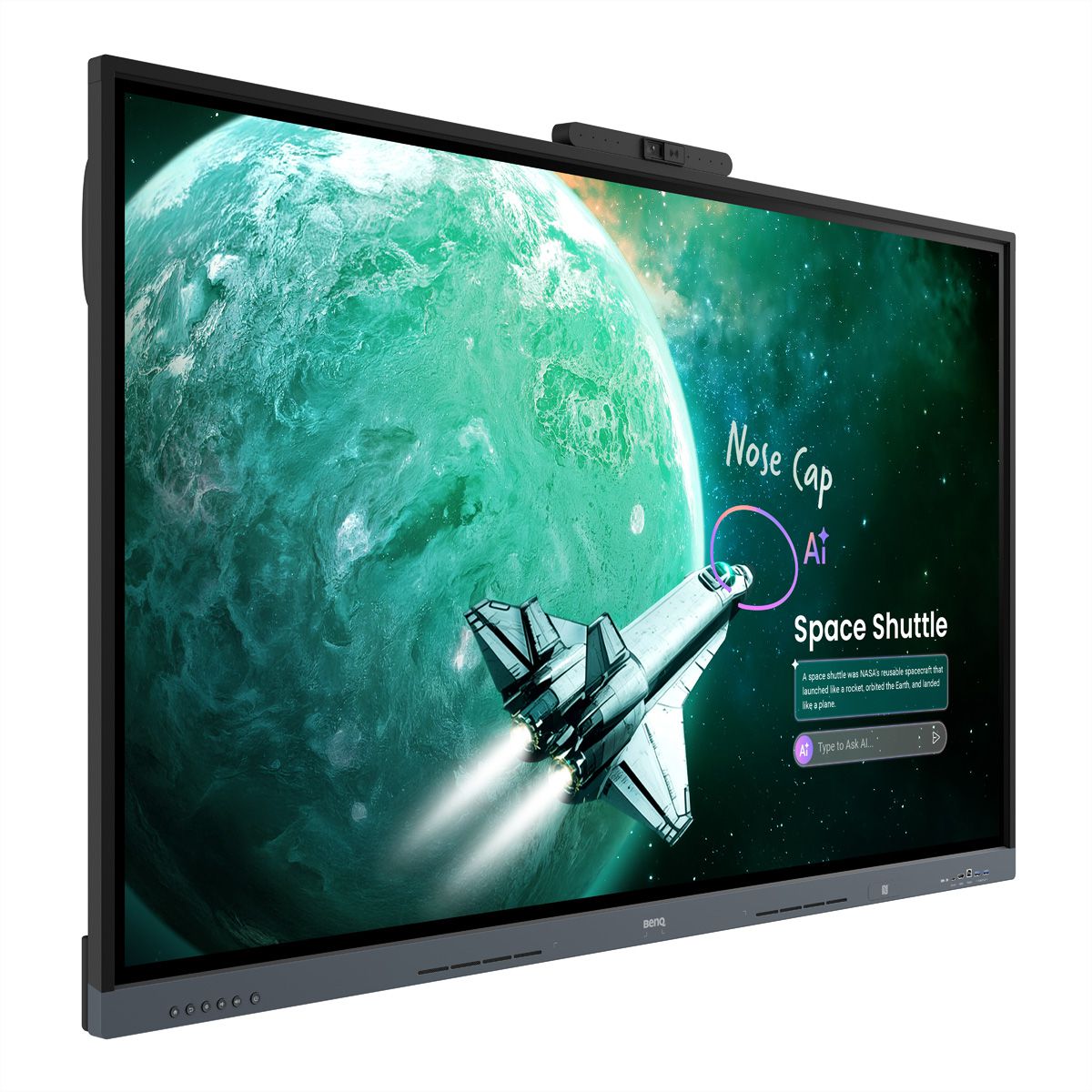 BenQ Écran interactif RE6505AC 65", 4K UHD, 500 nits, tactile 50 points, caméra 4K