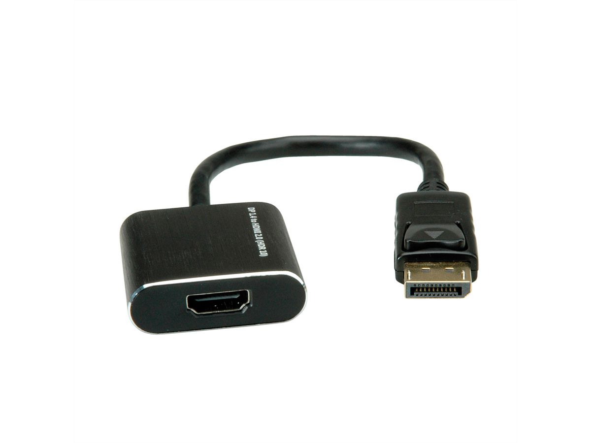 ROLINE DisplayPort-HDMI Adapter, v1.4, HDR 10, DP ST-HDMI BU, Aktiv