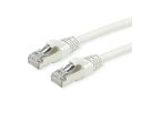 Câble ROLINE Cat.7 S/FTP, LSOH, avec connecteurs RJ45 (500MHz / Classe EA), gris, 1 m