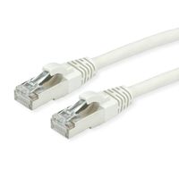 Câble ROLINE Cat.7 S/FTP, LSOH, avec connecteurs RJ45 (500MHz / Classe EA), gris, 0,5 m
