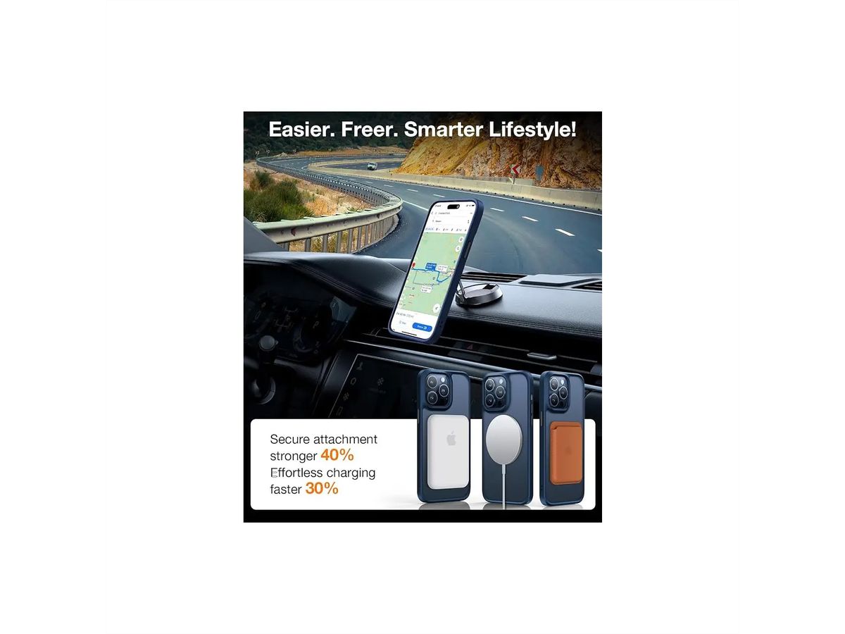 Torras Handyhülle Guardian, iPhone 15 Pro Max, blau