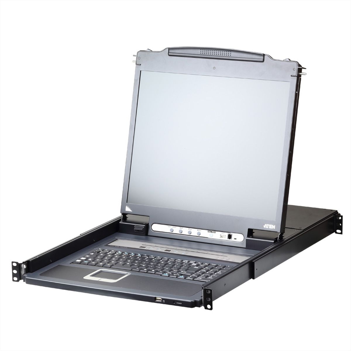 ATEN CL5708iN LCD KVM Switch Over IP, USB-PS/2,VGA , 8-Ports, DE-Layout