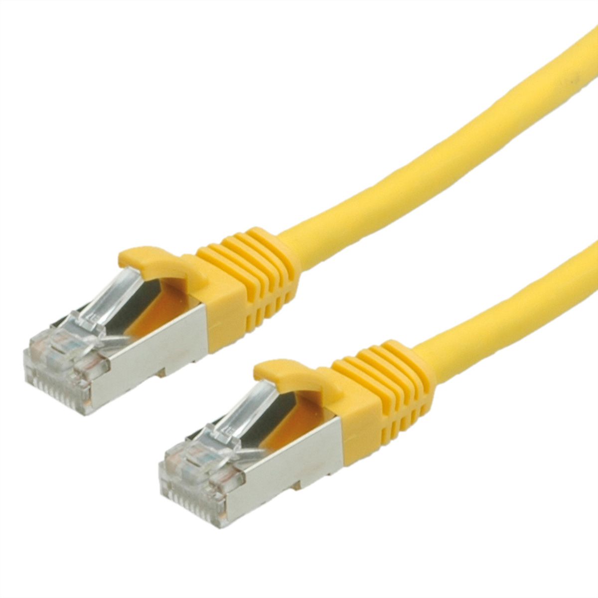 Cordon VALUE Cat.6 (Classe E) S/FTP LSOH, jaune, 2 m