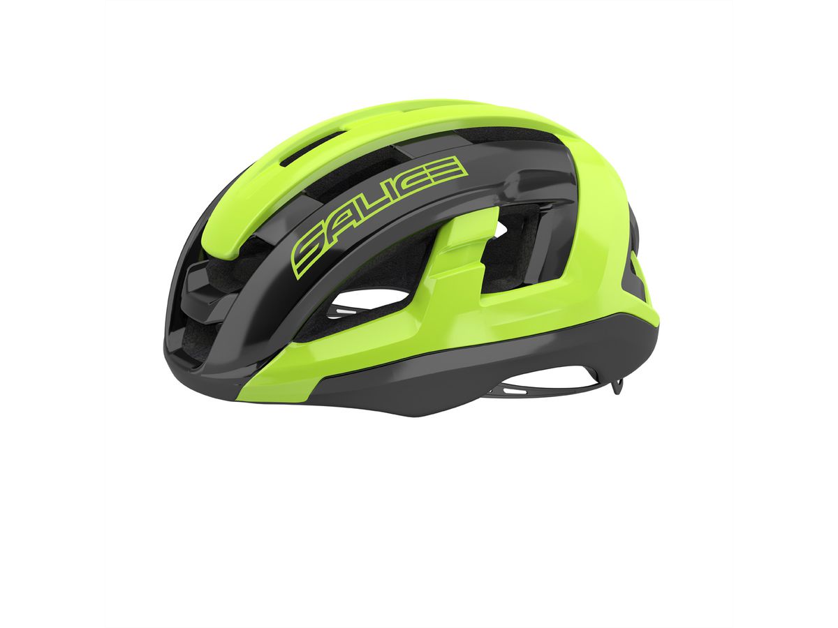 Salice Occhiali Casque de vélo Gavia, L-XL 58-61, Black-Lime