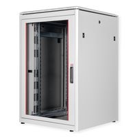 ROLINE 19" Baie réseau Pro 22U, 800x800 LxP Porte verre gris