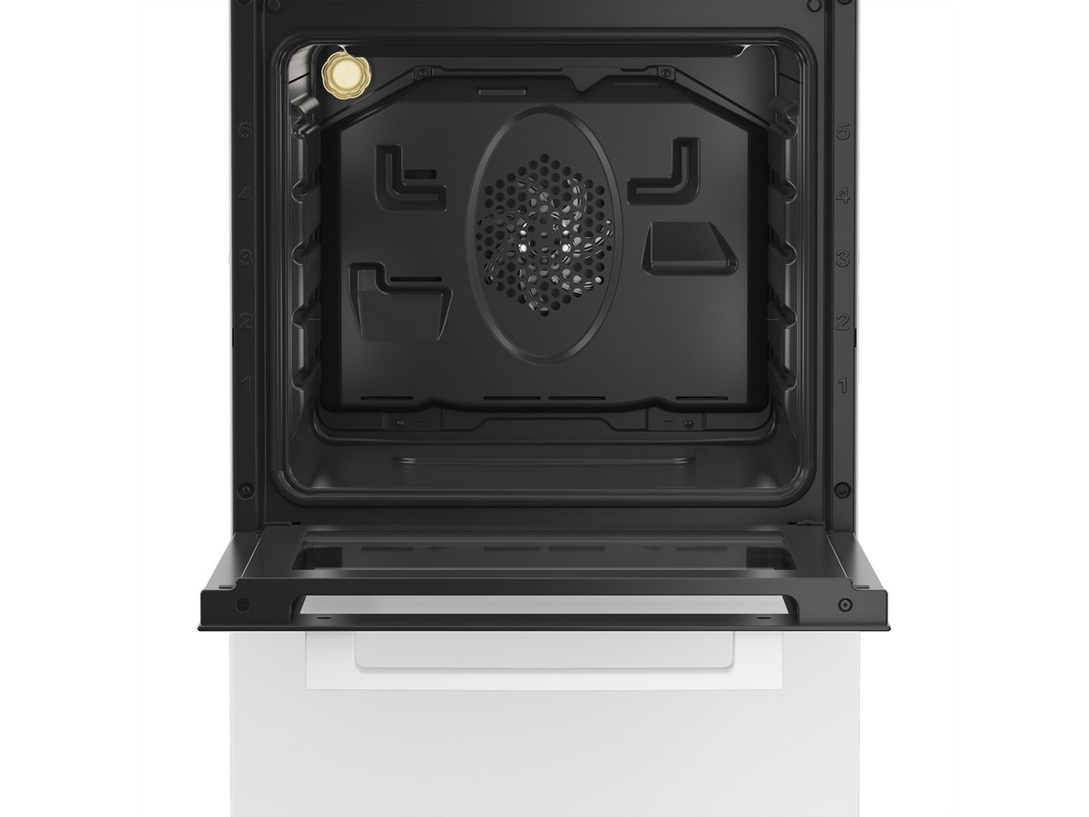 Beko Elektroherd FSM57100GW Elektroherd mit Glaskeramik-Kochfeld