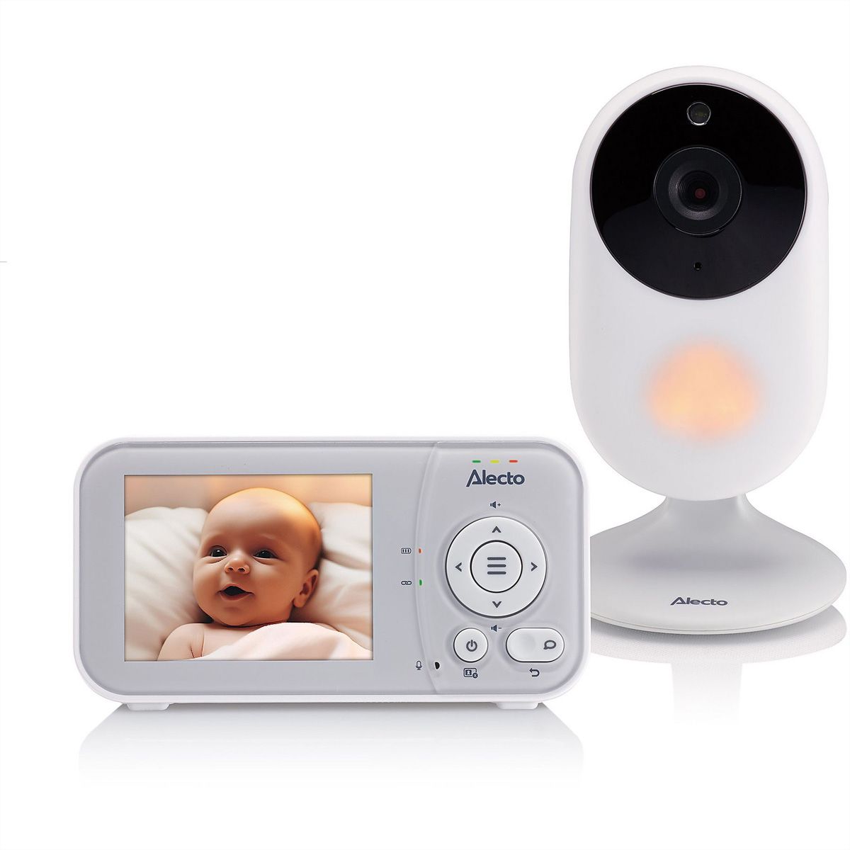 Alecto Babyphone DVM2028 7.1cm Display, avec caméra, extensible, veilleuse