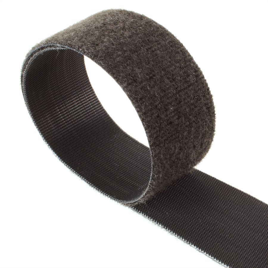 VELCRO® One Wrap® Bande 10 mm, ignifugé, noir, 25 m