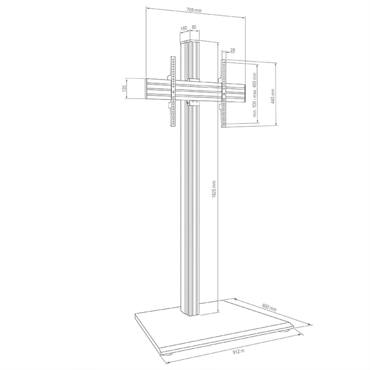 Hagor CPS Freestanding Single 55-75''