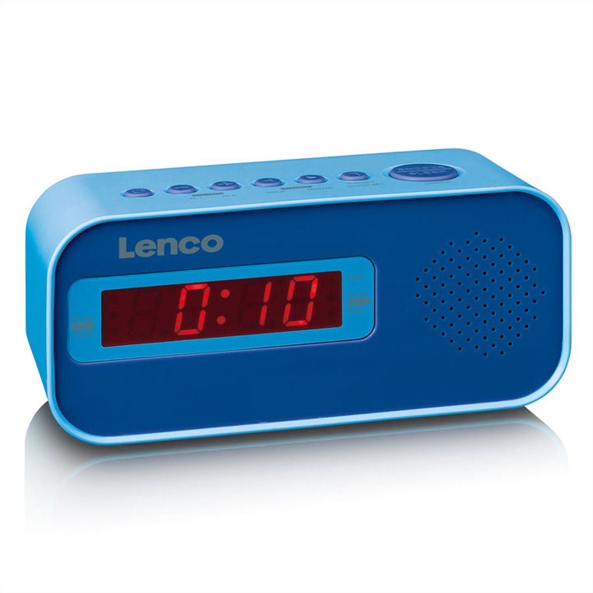 Lenco Radiowecker CR-205 blau, LED-Display, Weckfunktion, Sleeptimer
