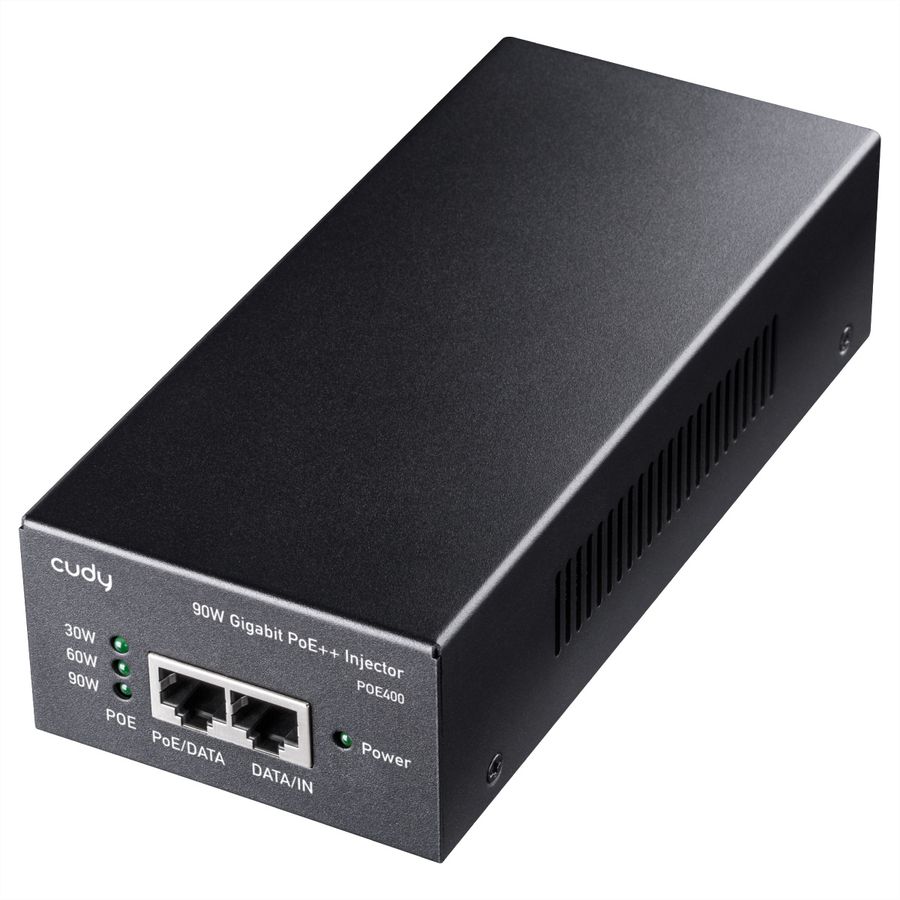 CUDY POE400 Injecteur 90W PoE+/PoE, Gigabit