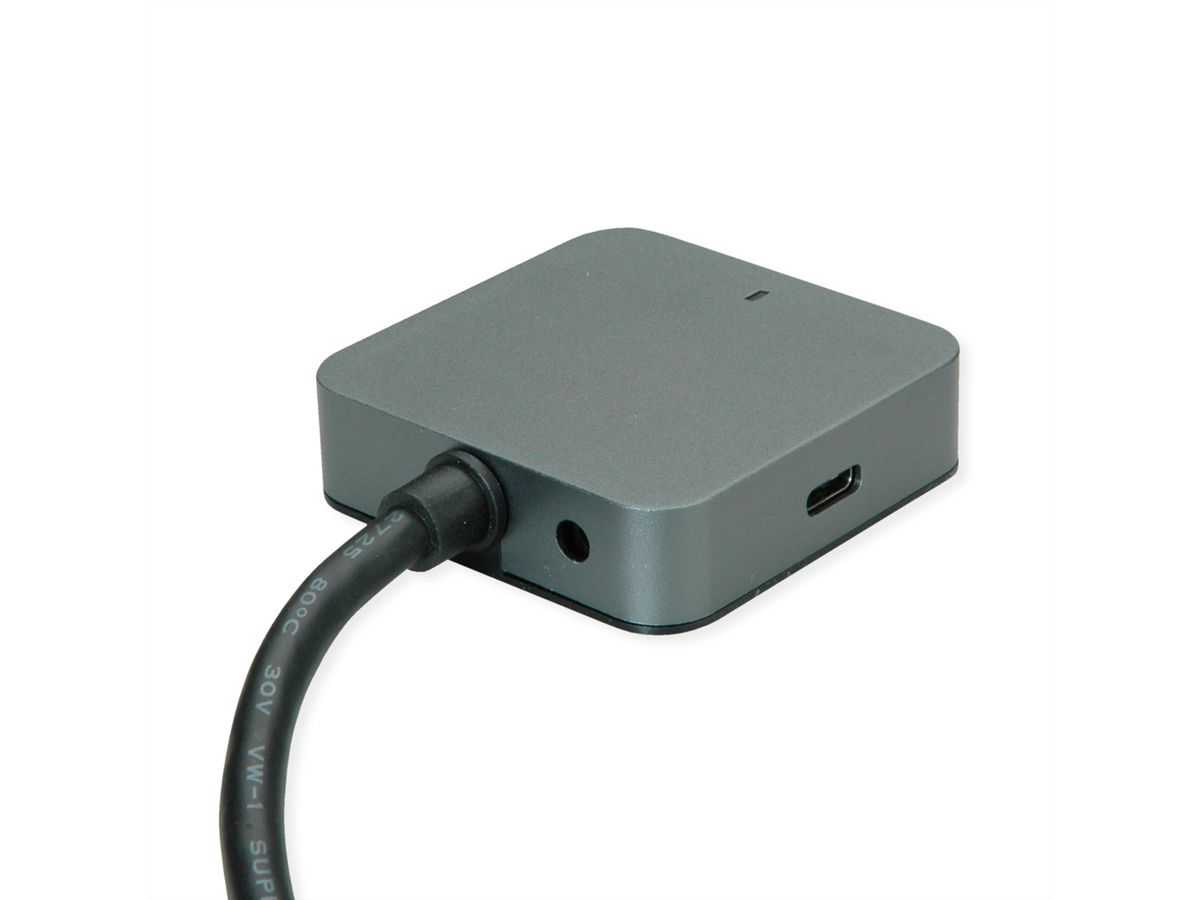 VALUE Hub USB 3.2 Gen 2, 4 ports (2x A+ 2x C) avec câble prolongateur, 3 m