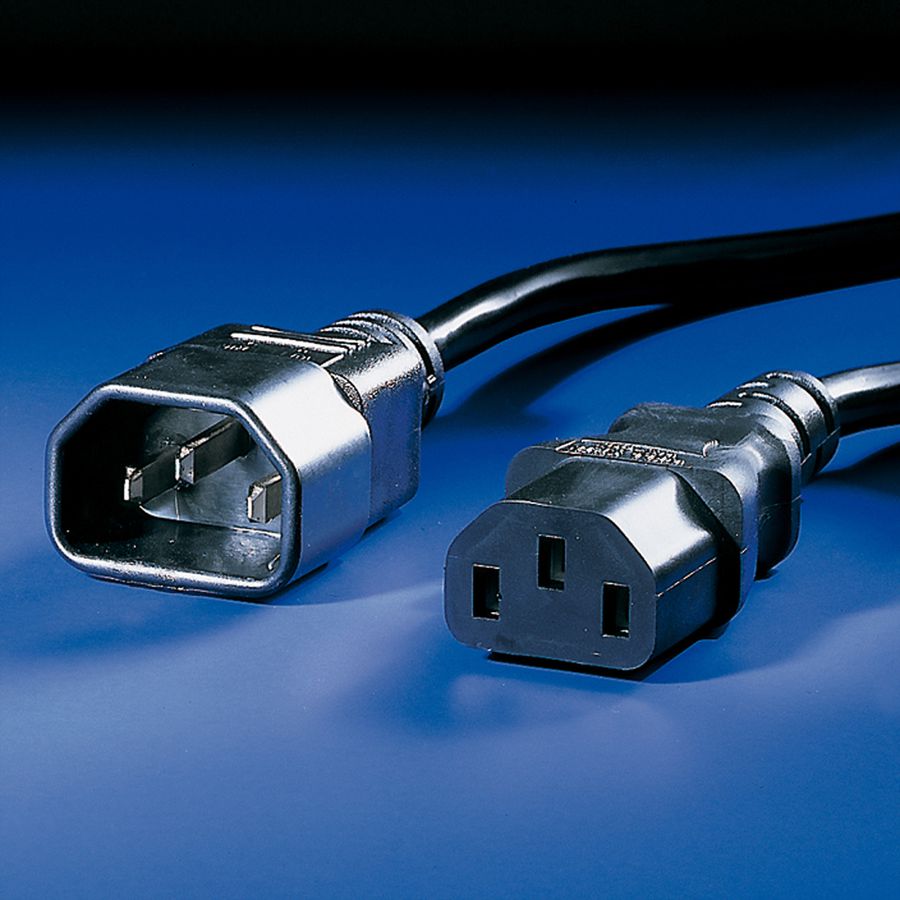 BACHMANN Câble d'alimentation C13-C14, noir, 0,5 m
