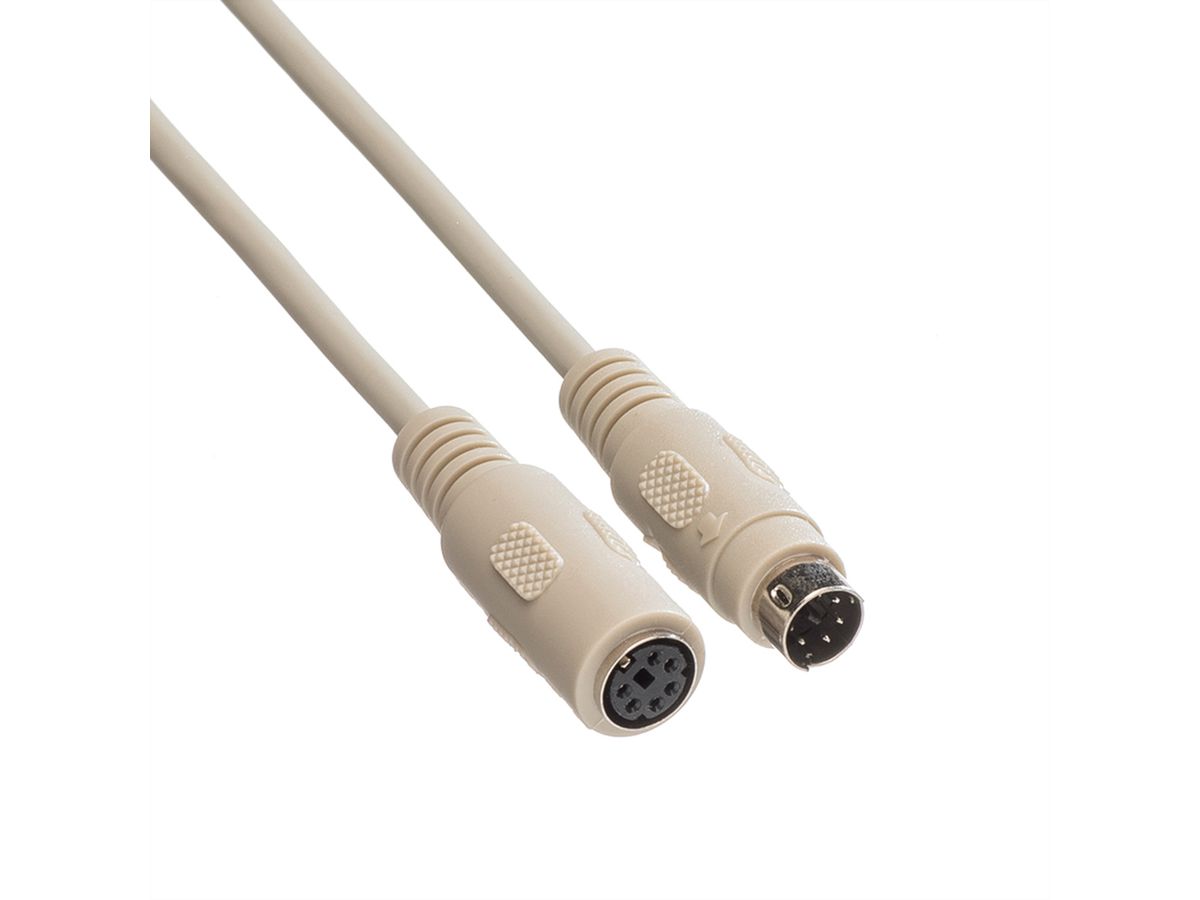ROLINE Tastatur-Kabel-PS/2 ST/BU, 1,8 m