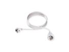 BACHMANN AC230V Câble prolongateur, prises type 2P+T allemand, blanc, 10 m