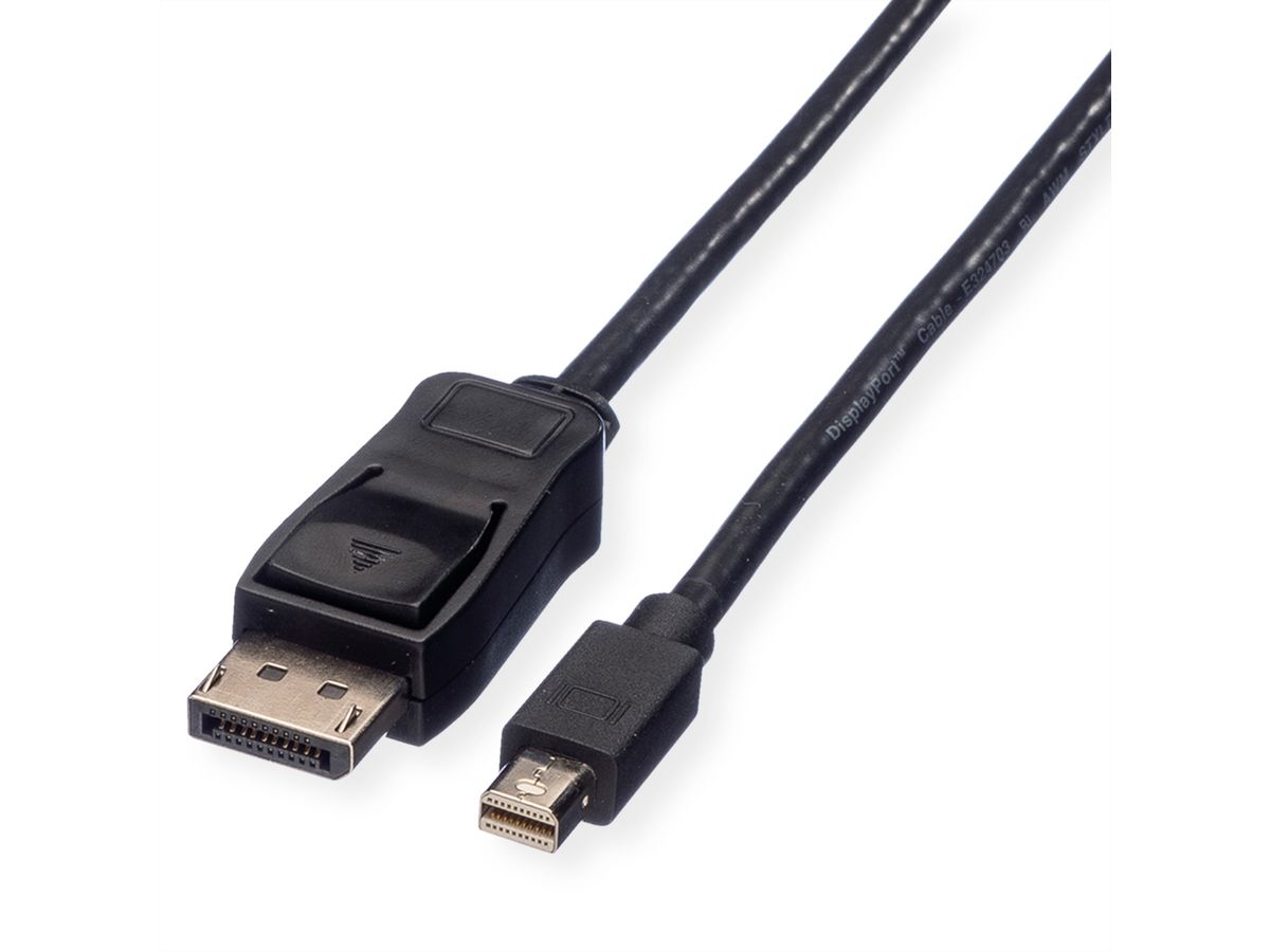 VALUE DisplayPort Kabel, DP ST - Mini DP ST, schwarz, 5 m
