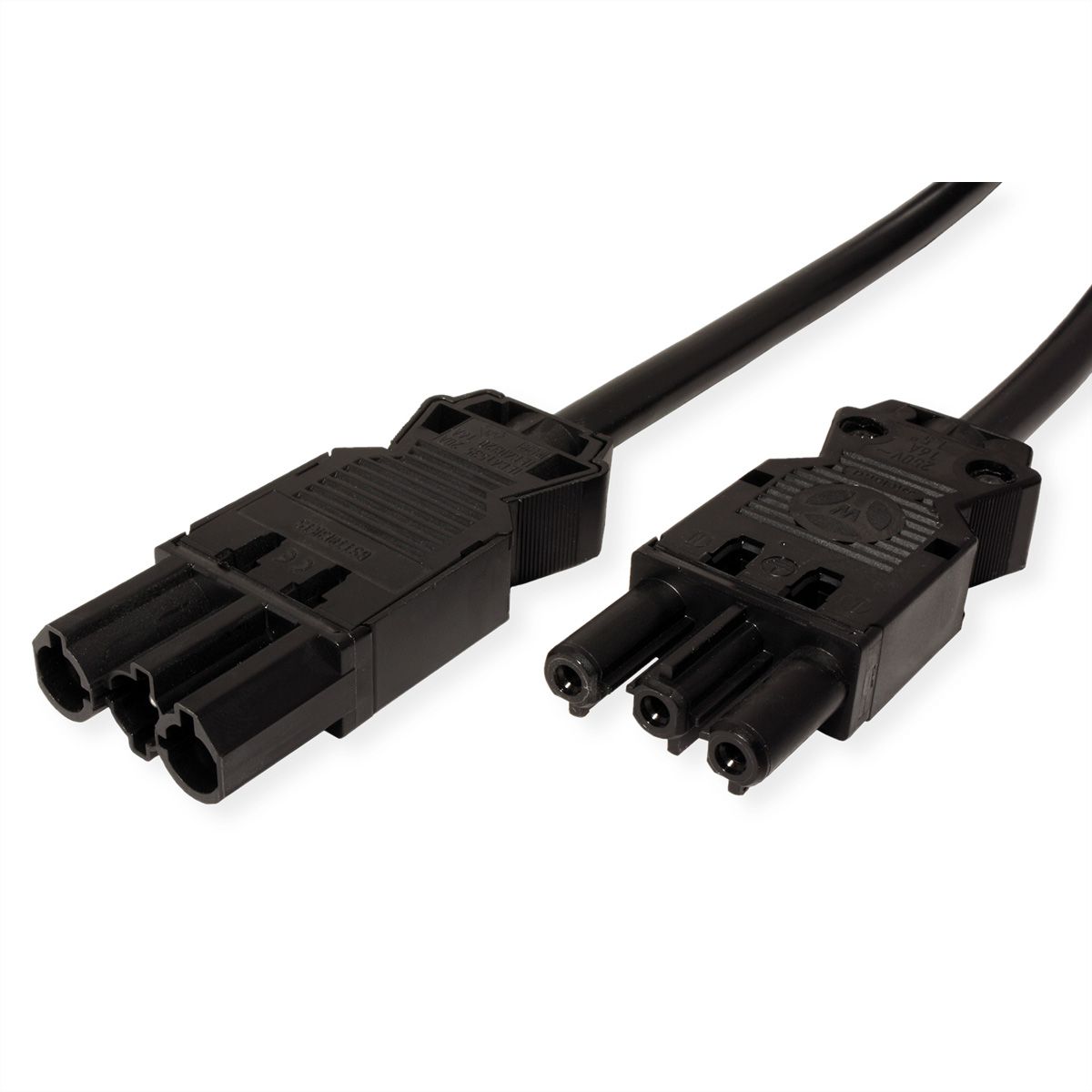 BACHMANN Câble prolongateur GST18-3 Mâle / femelle, noir, 0,5 m