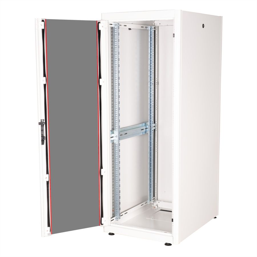 ROLINE 19-Zoll Netzwerkschrank Basic 32 HE, 600x800 BxT Glastür grau