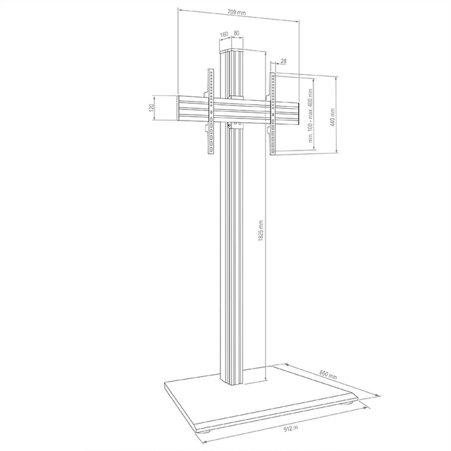 Hagor CPS Freestanding Single 55-75''