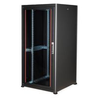 ROLINE 19" Baie réseau Basic 32U, 800x800 LxP Porte verre noir