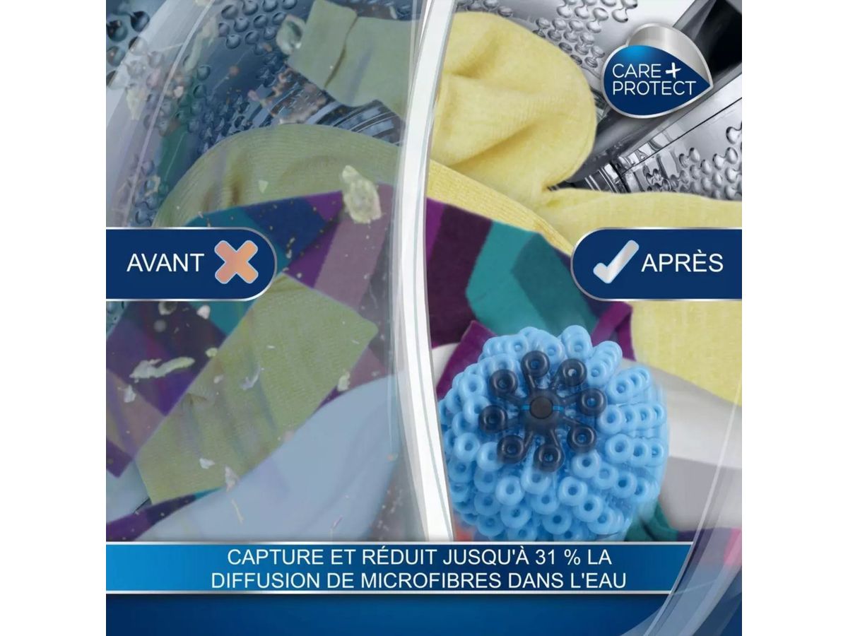 Care+ Protect Cora Ball/Microfiber ball, reduziert Verschmutzung d. Mikrofasern