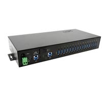 EXSYS EX-1526HMVS Hub USB 3.2 Gen1 métal à 16 ports administré, protection de surtension 15KV ESD