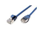 ROLINE Cordon DataCenter U/FTP Cat.6A (Classe EA), LSOH, slim, bleu, 3 m