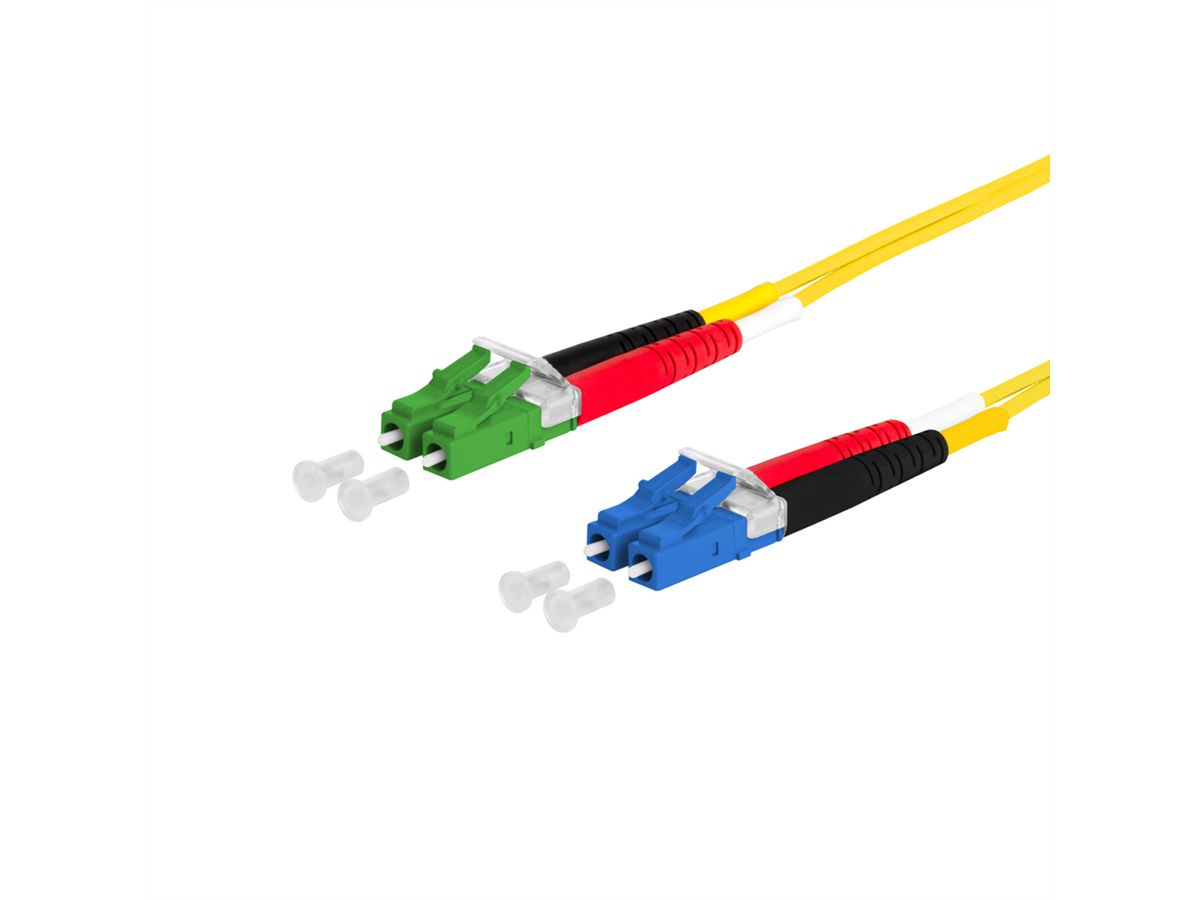 METZ CONNECT OpDAT cordon de brassage, LC-D/LC-D APC OS2, 3 m