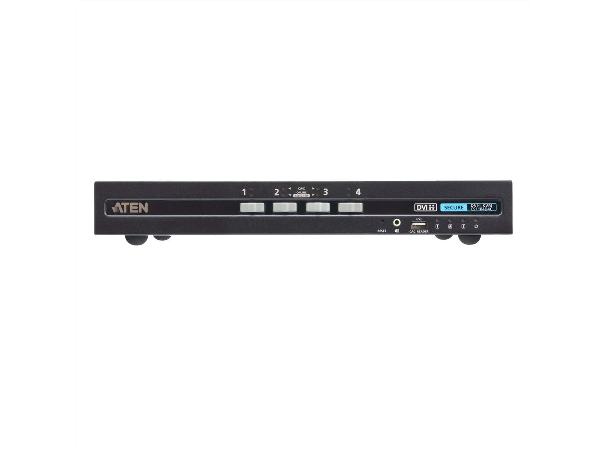 ATEN CS1184D4C 4-Port USB DVI Secure KVM Switch mit CAC