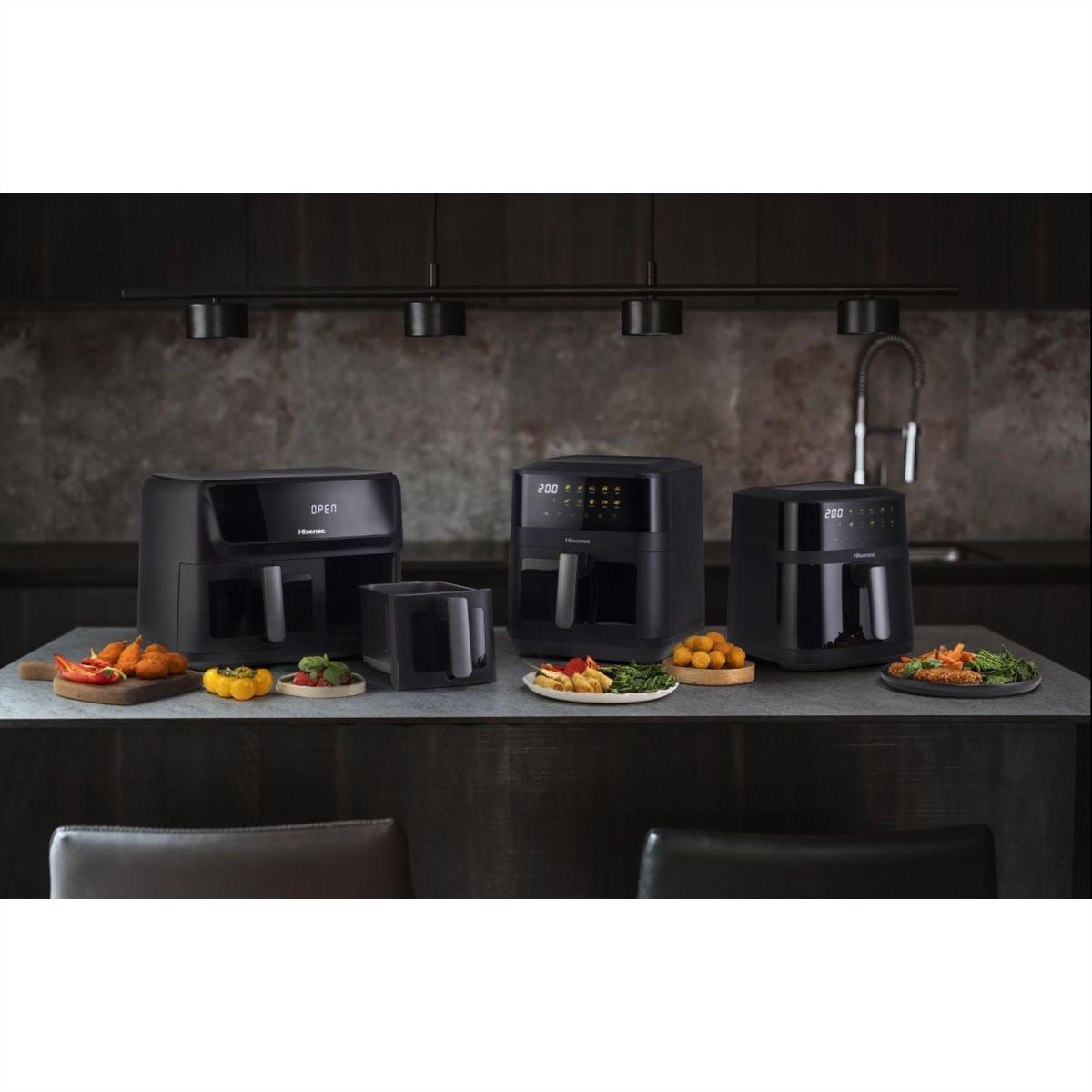 **Retoure**Hisense Heissluftfriteuse HAF2100DCD, 2100W, 7,7L