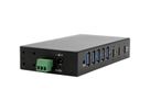 EXSYS EX-12297HMS 7 Port USB 3.2 Gen 2x1 Metall HUB, mit 2x USB-C und 5x USB-A 3.2 Gen 1 Ports