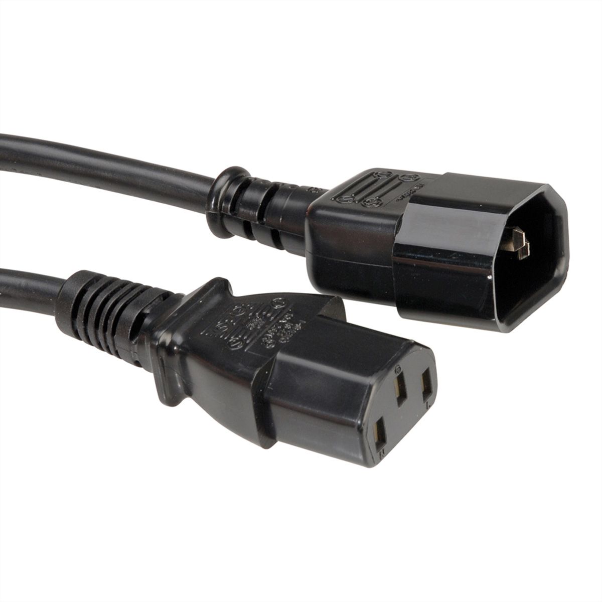 BACHMANN Câble d'alimentation C13-C14, noir, 0,5 m