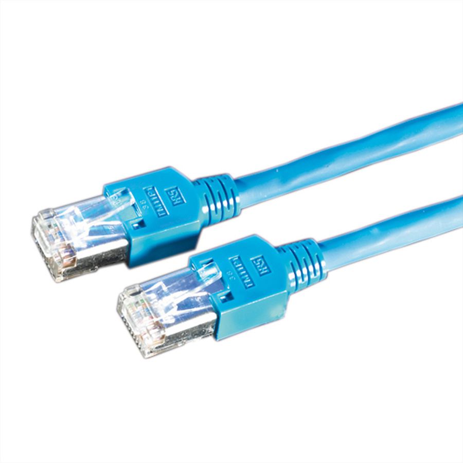DÄTWYLER Patchkabel Cat.5e (Class D) S/UTP, CU 5502 flex LSOH, Hirose TM11, blau, 1 m