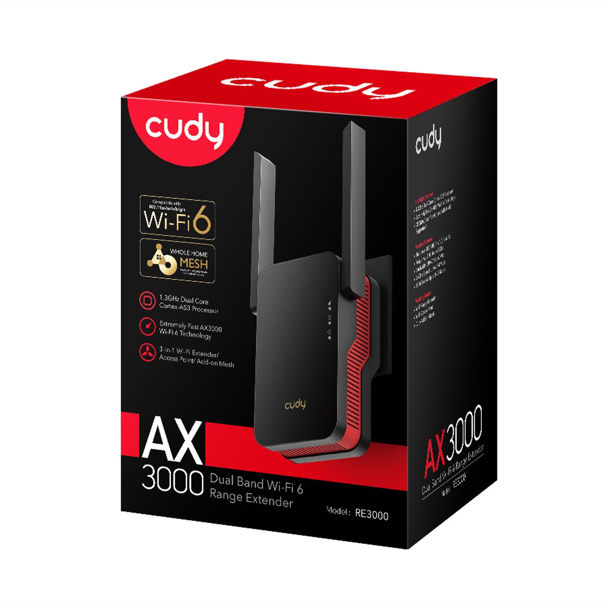CUDY RE3000 AX3000 Repeater WiFi 6 Mesh
