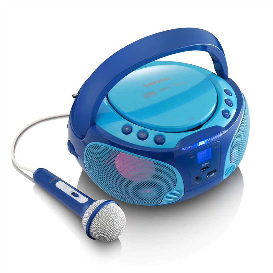 Lenco CD-Player SCD-650, Blau, Lichteffekt