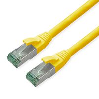 ROLINE RM Patchkabel Cat.6A S/FTP (PiMF), gelb, 0,3 m