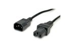 VALUE Câble IEC320/C14 M - C15 F, H05RN-F, noir, 0,5 m