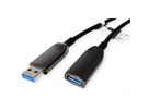 ROLINE USB 3.2 Gen 1 Aktives Repeater Kabel (AOC), ST/BU, schwarz, 20 m