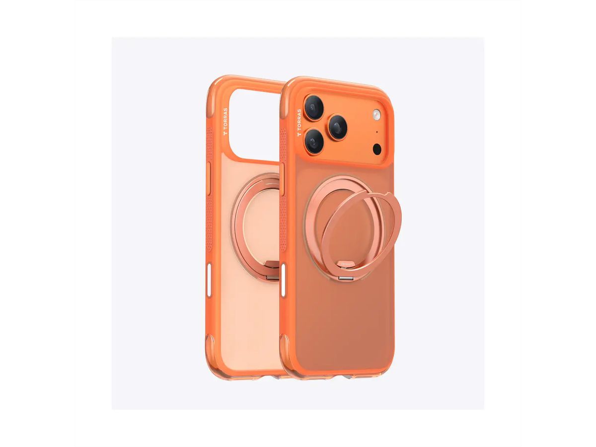 Torras Ostand O3 Air Case, iPhone 17 Pro, orange